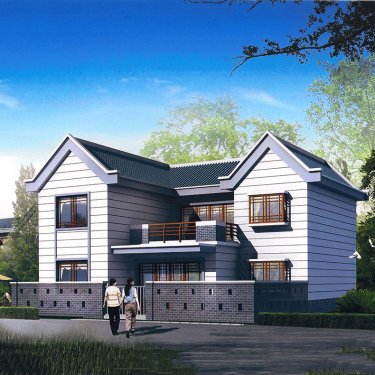 河北沧州拼装式集成房屋 新中式二层别墅